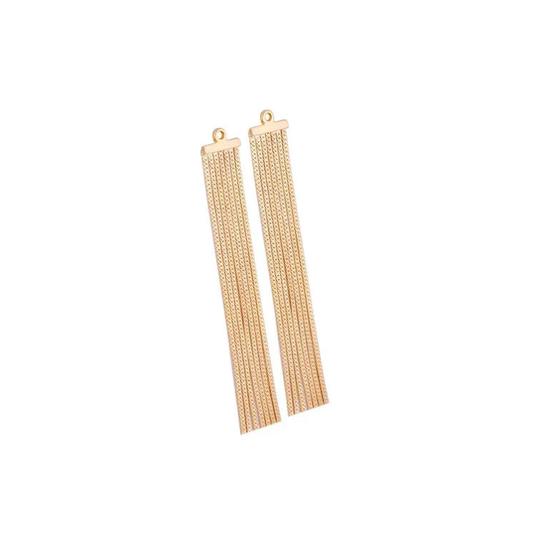 LONG FRINGE FOR EARRING | GOLD PLATED | OPULENCE | BRAINSTORM JEWELRY - Brainstorm Jewelry