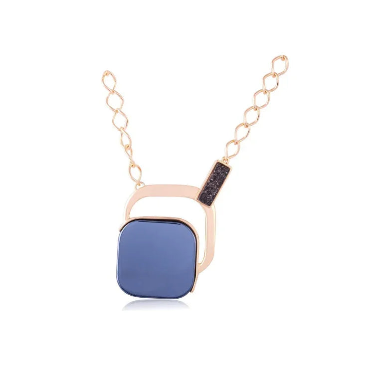 BLACK DRUSE CHROMA NECKLACE | GOLD PLATED | OPULENCE | BRAINSTORM JEWELRY - Brainstorm Jewelry