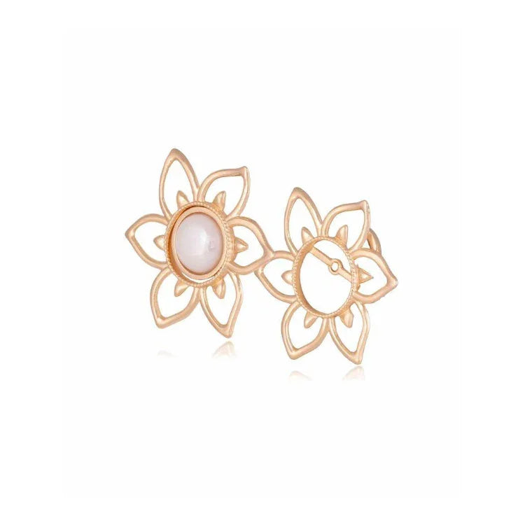 PORCELAIN REVERIE EARRING| GOLD PLATED | OPULENCE | BRAINSTORM JEWELRY - Brainstorm Jewelry