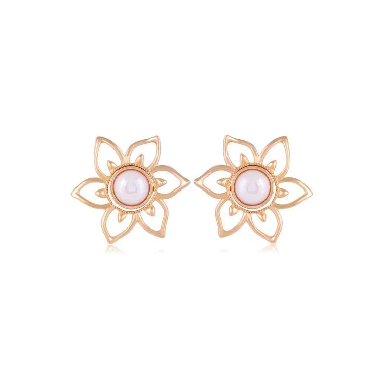 PORCELAIN REVERIE EARRING| GOLD PLATED | OPULENCE | BRAINSTORM JEWELRY - Brainstorm Jewelry