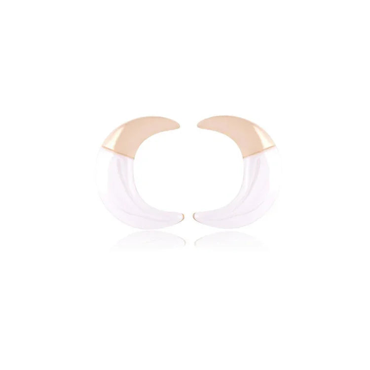 PORCELAIN INFINITE EARRING | GOLD PLATED | OPULENCE | BRAINSTORM JEWELRY - Brainstorm Jewelry