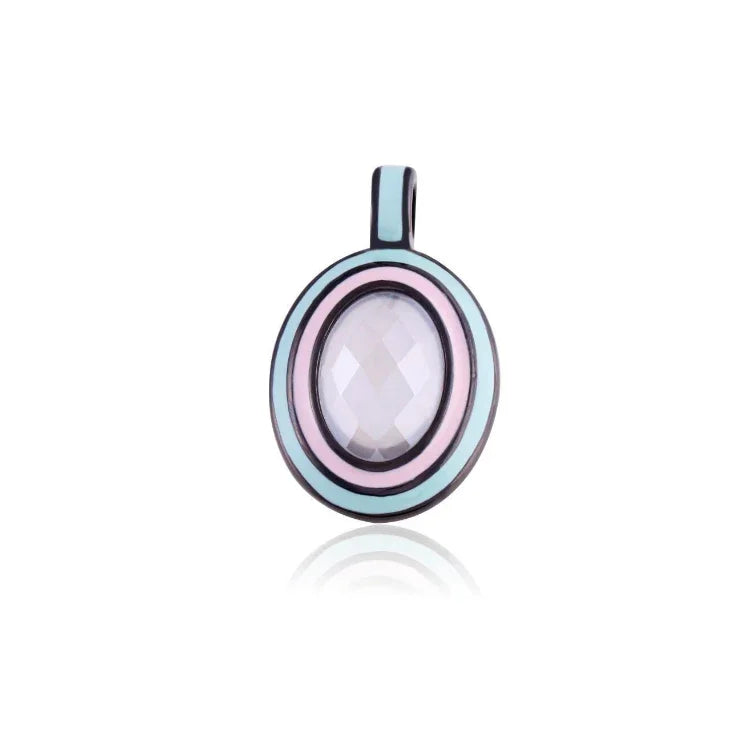 MILKY QUARTZ DREAM PENDANT | BLACK RHODIUM | ECLIPSE | BRAINSTORM JEWELRY - Brainstorm Jewelry