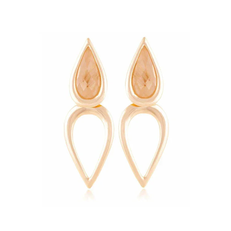 RUTILLATED QUARTZ GOSSAMER | GOLD PLATED | OPULENCE | BRAINSTORM JEWELRY - Brainstorm Jewelry