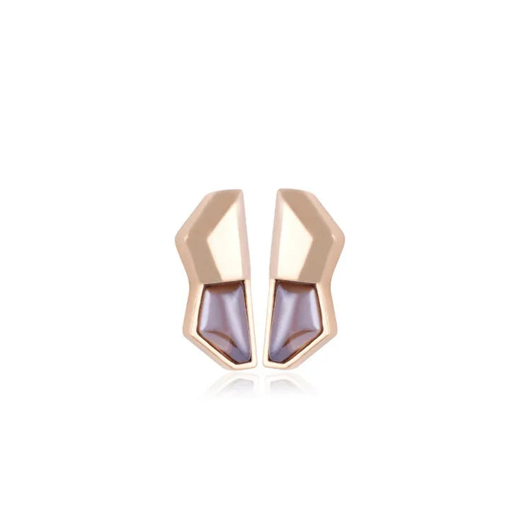 SMOKY QUARTZ FAMOUS EARRING| GOLD PLATED | OPULENCE | BRAINSTORM JEWELRY - Brainstorm Jewelry