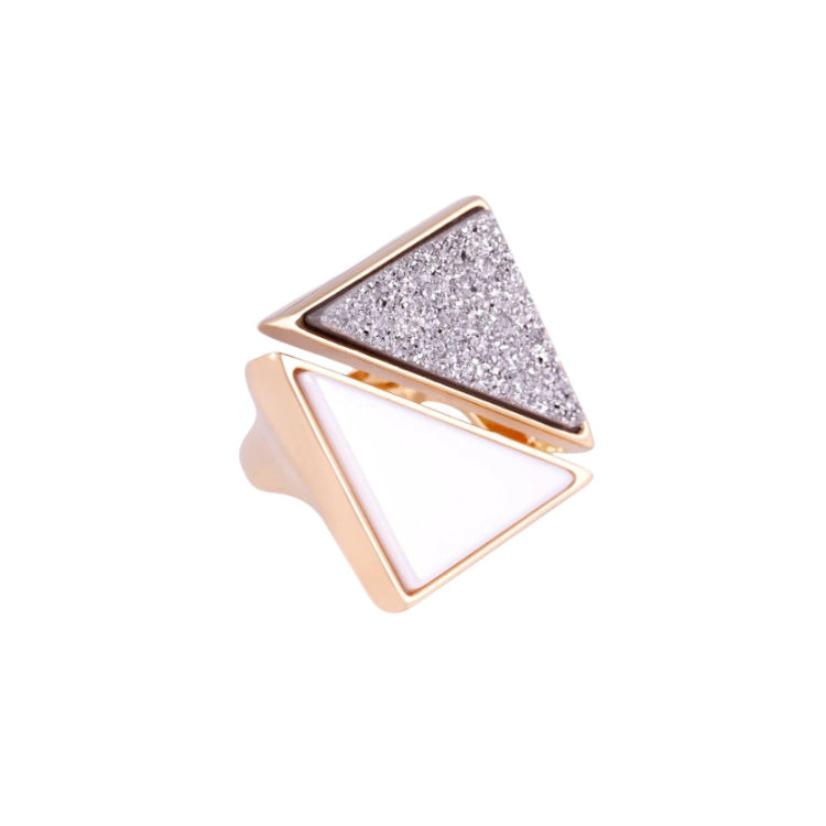 PLATINUM DRUSE AND PORCELAIN LUXURIA NECKLACE | GOLD PLATED | OPULENCE | BRAINSTORM JEWELRY