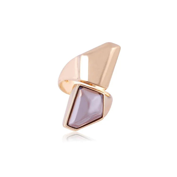 SMOKY QUARTZ FAMOUS RING | GOLD PLATED | OPULENCE | BRAINSTORM JEWELRY - Brainstorm Jewelry