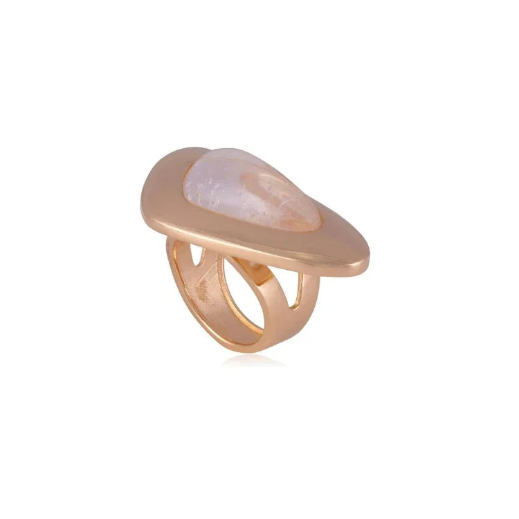 ROCKY CRYSTAL ESSENCE RING | GOLD PLATED | NEW RADIANT RANGE | BRAINSTORM JEWELRY - Brainstorm Jewelry