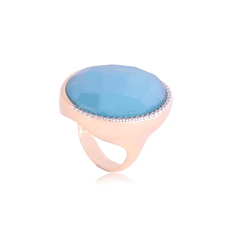 ACQUA QUARTZ OCEANIS RING | GOLD PLATED | OPULENCE | BRAINSTORM JEWELRY - Brainstorm Jewelry