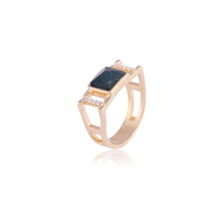 APATITE STELLAR RING | GOLD PLATED | NEW RADIANT RANGE | BRAINSTORM JEWELRY - Brainstorm Jewelry