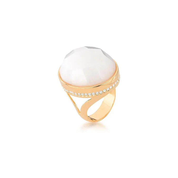 DOLOMITE HOLLY RING | GOLD PLATED | SHINE BRIGHT | BRAINSTORM JEWELRY - Brainstorm Jewelry