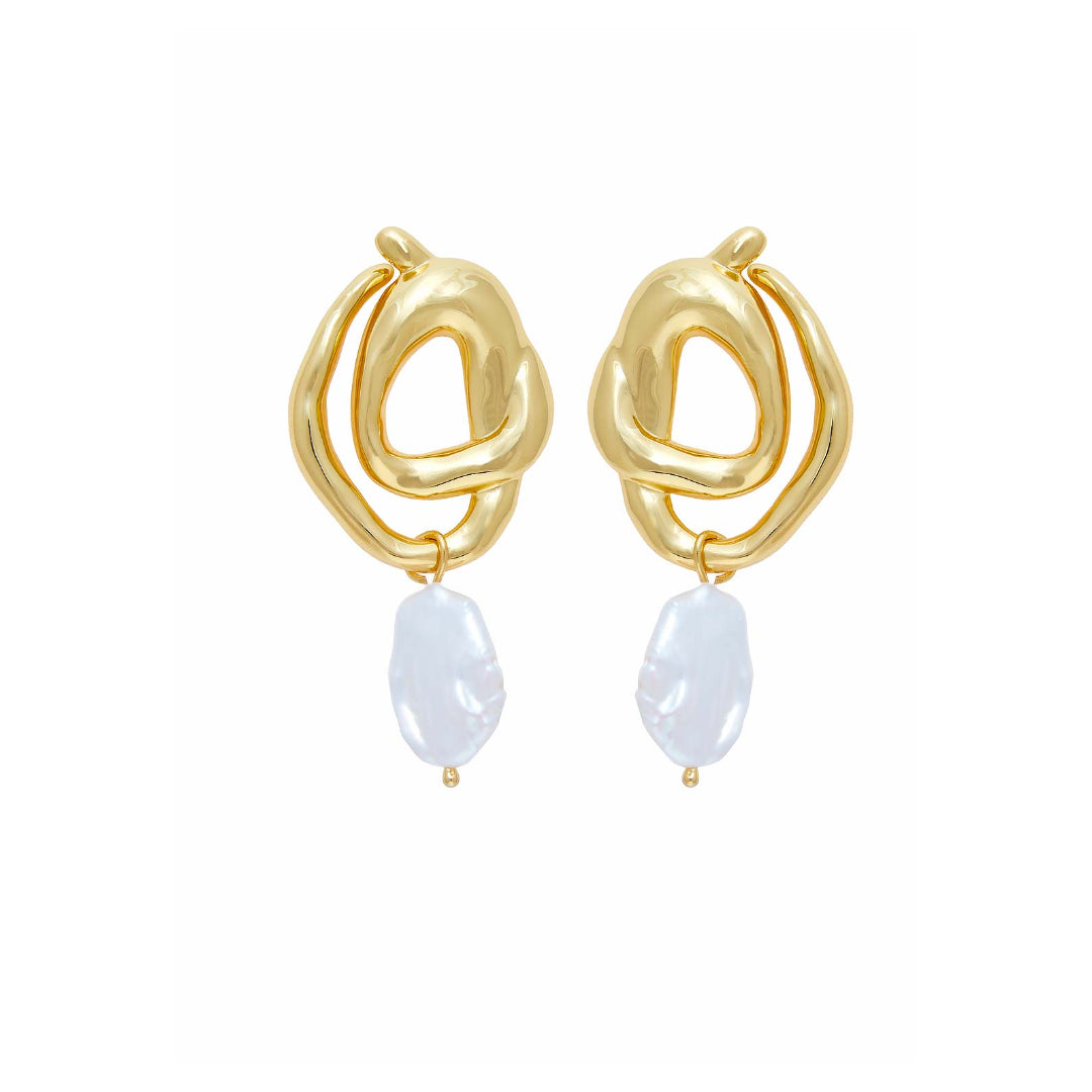 ICON EARRING | 18K GOLD PLATED | UNSTOPPABLE COLLECTION | BRAINSTORM JEWELRY