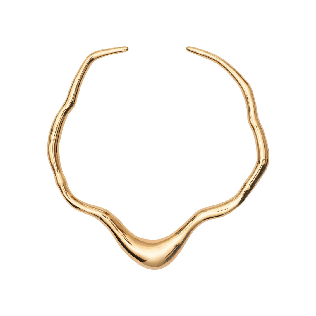 LUMINOUS COLLAR NECKLACE | 18K GOLD PLATED | UNSTOPPABLE COLLECTION | BRAINSTORM JEWELRY