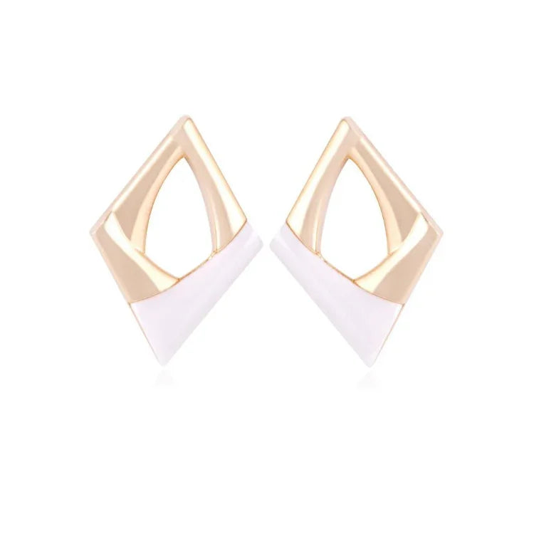PORCELAIN EAST VILLAGE EARRING | GOLD PLATED | NYFW | BRAINSTORM JEWELRY - Brainstorm Jewelry
