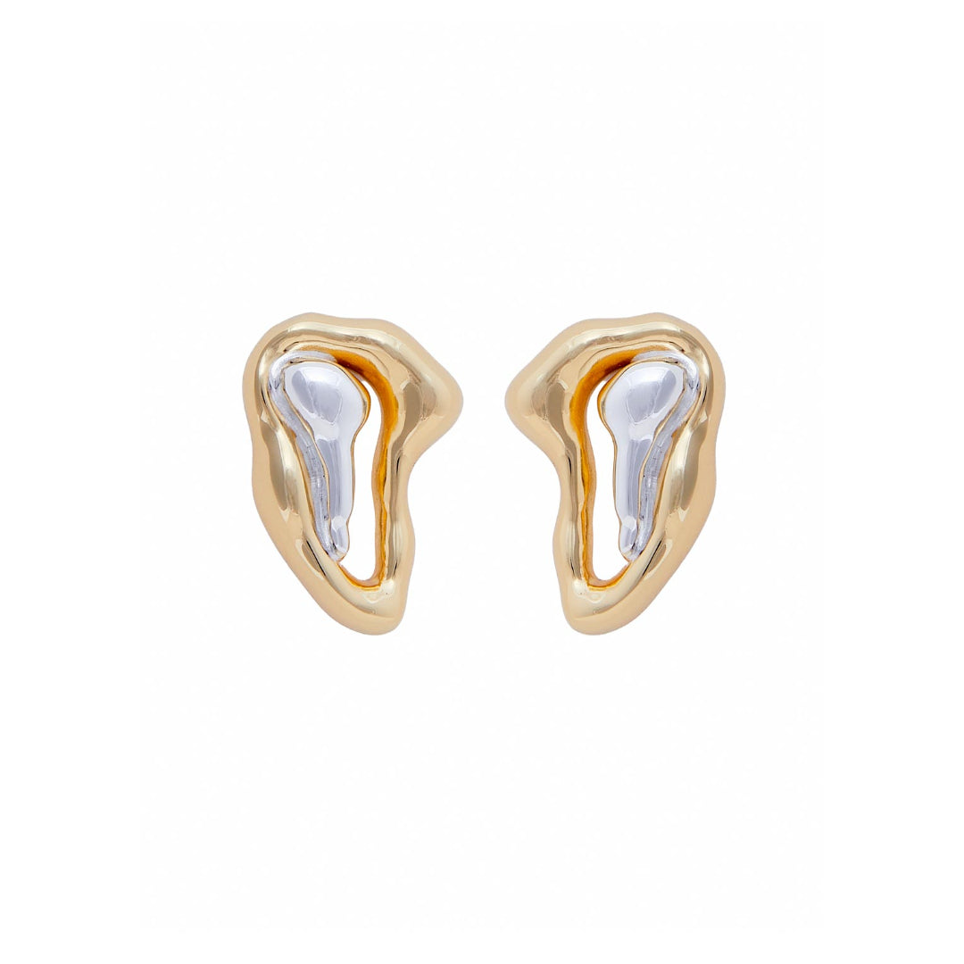 AUTHENTIC SMALL EARRING | 18k GOLD PLATED | UNSTOPPABLE COLLECTION | BRAINSTORM JEWELRY