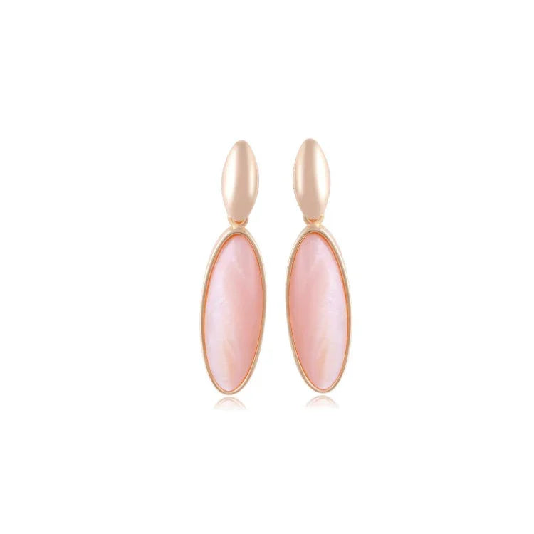 PINK MOTHER OF PEARL SHIMMER EARRING | GOLD PLATED | NEW RADIANT RANGE | BRAINSTORM JEWELRY - Brainstorm Jewelry