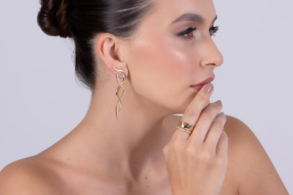 ZIRCONIA ROYAL RING | GOLD PLATED | OPULENCE | BRAINSTORM JEWELRY - Brainstorm Jewelry