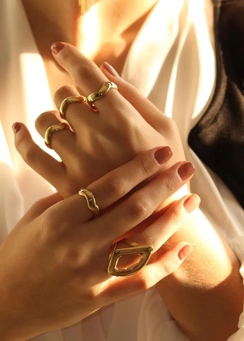 WAVE RING | GOLD PLATED | BRAINSTORM JEWELRY - Brainstorm Jewelry