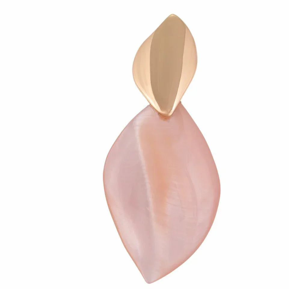 PINK MOTHER OF PEARL ELYSIA EARRING | GOLD PLATED | NEW RADIANT RANGE | BRAINSTORM JEWELRY - Brainstorm Jewelry