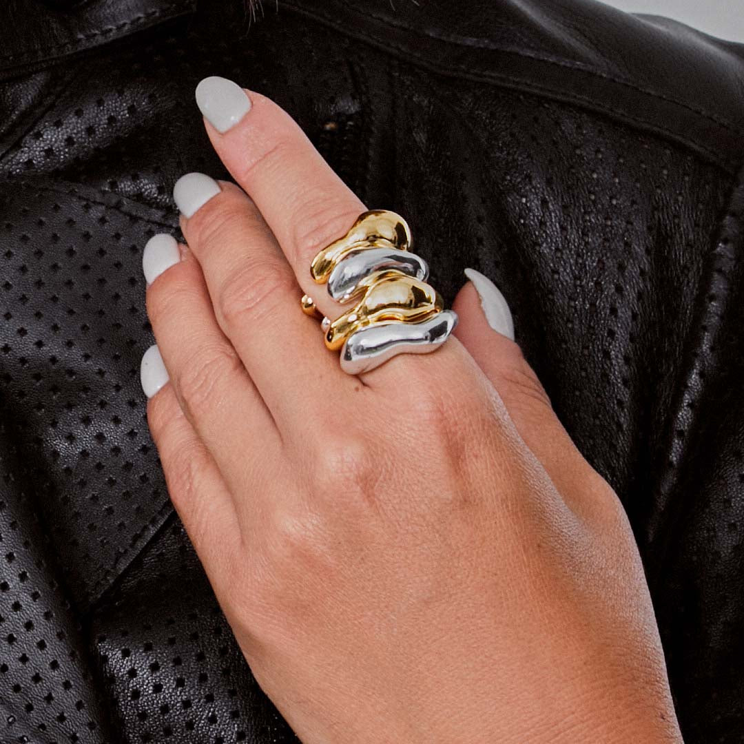 AUTHENTIC RING| 18k GOLD PLATED | UNSTOPPABLE COLLECTION | BRAINSTORM JEWELRY