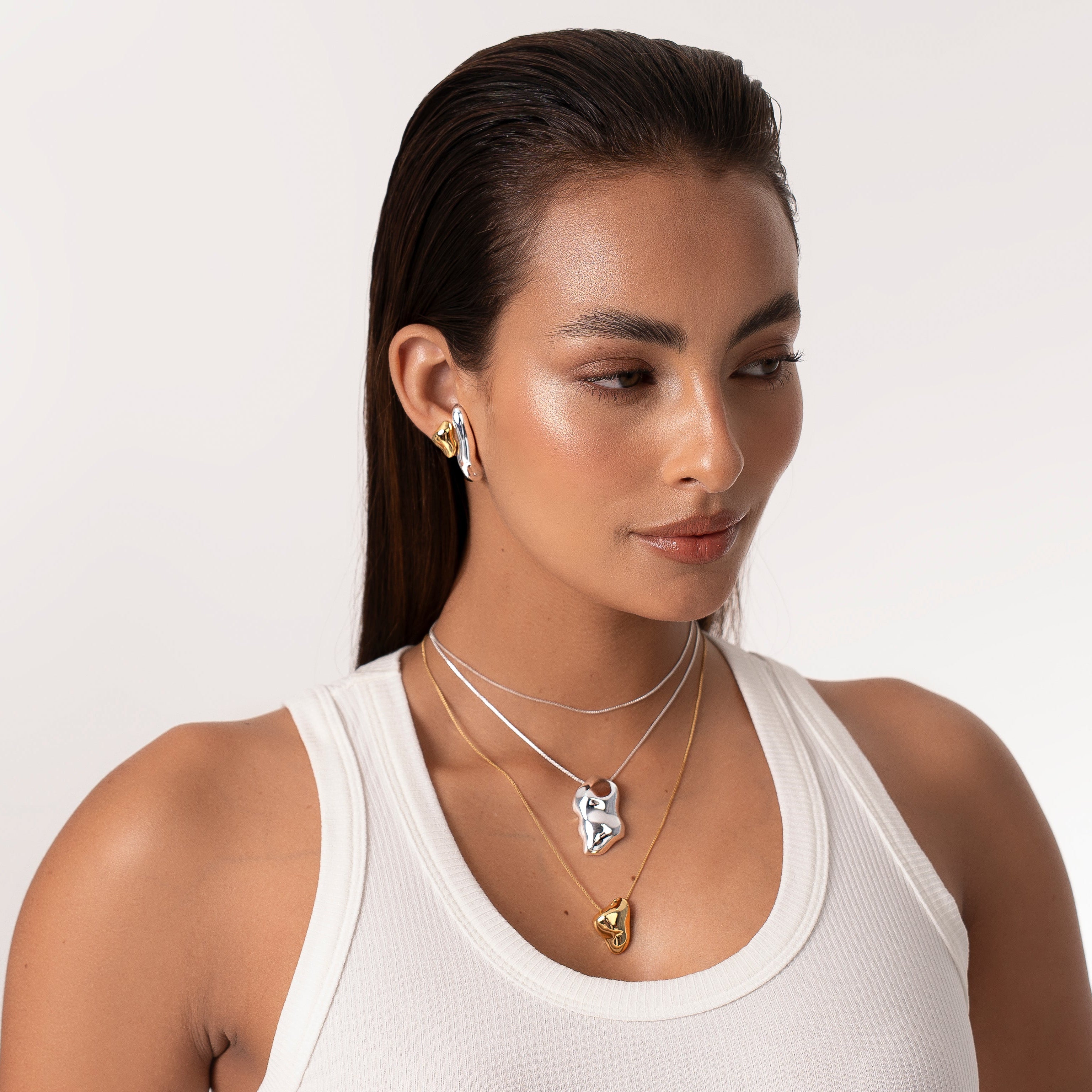 FLAME NECKLACE| 18K GOLD PLATED | UNSTOPPABLE COLLECTION | BRAINSTORM JEWELRY