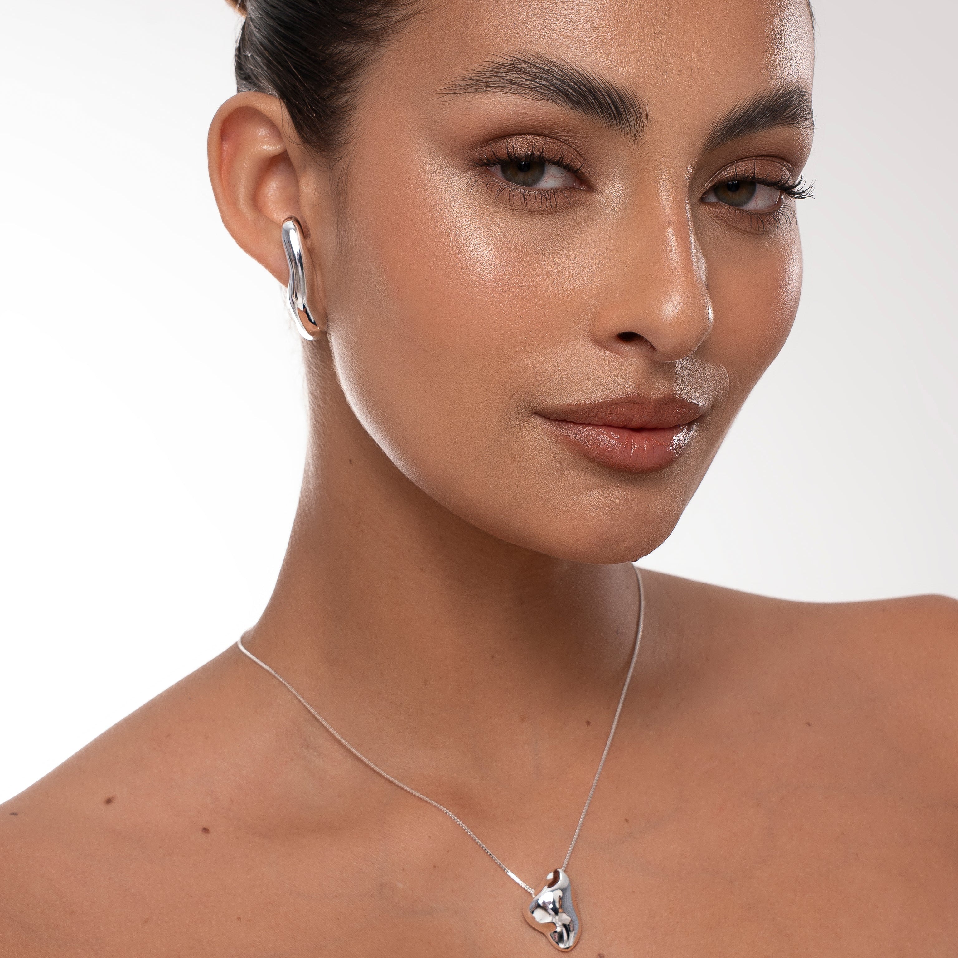 FLAME NECKLACE| SILVER PLATED | UNSTOPPABLE COLLECTION | BRAINSTORM JEWELRY