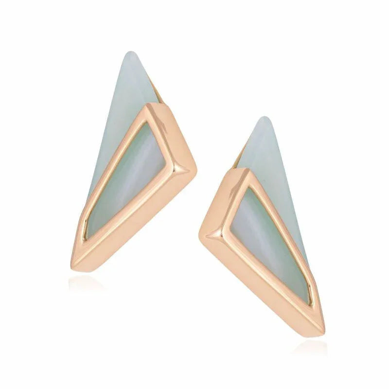 BLUE AGATE SCINTILLA EARRING | GOLD PLATED | NEW RADIANT RANGE | BRAINSTORM JEWELRY - Brainstorm Jewelry
