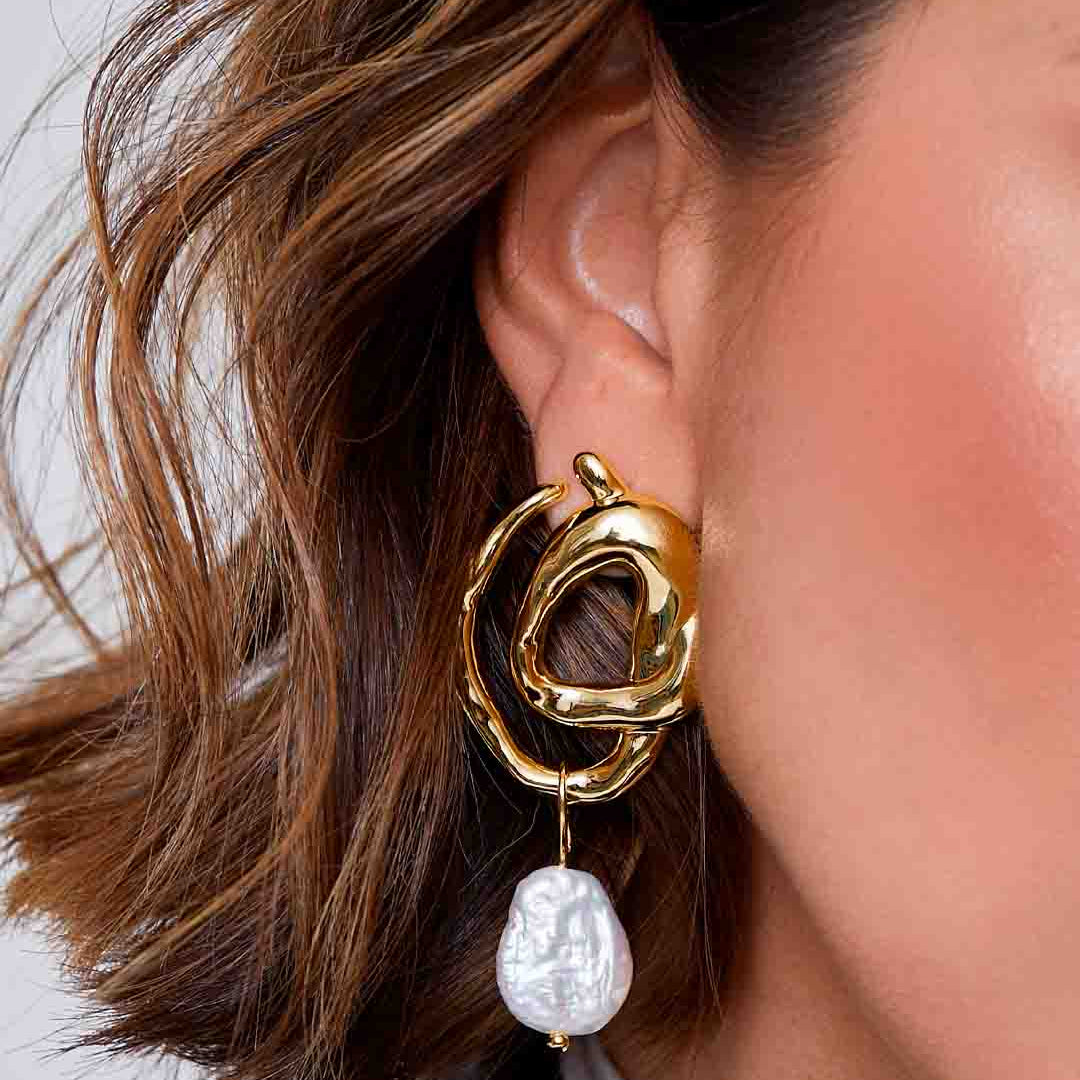 ICON EARRING | 18K GOLD PLATED | UNSTOPPABLE COLLECTION | BRAINSTORM JEWELRY