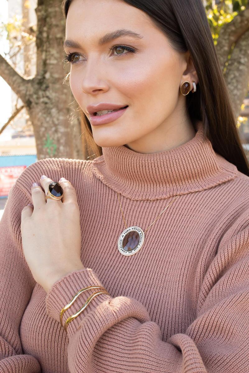 SMOKY QUARTZ SHINE RING | GOLD PLATED | NEW RADIANT RANGE | BRAINSTORM JEWELRY - Brainstorm Jewelry