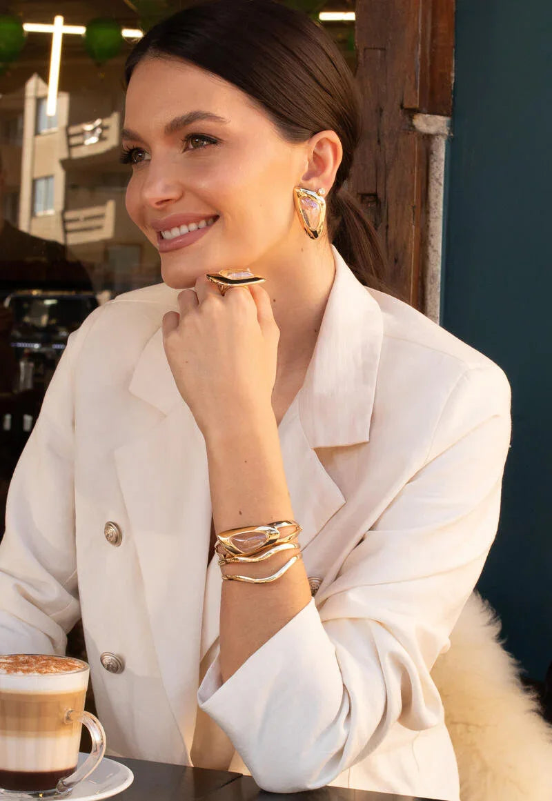 ROCKY CRYSTAL ESSENCE BRACELET | GOLD PLATED | NEW RADIANT RANGE | BRAINSTORM JEWELRY - Brainstorm Jewelry