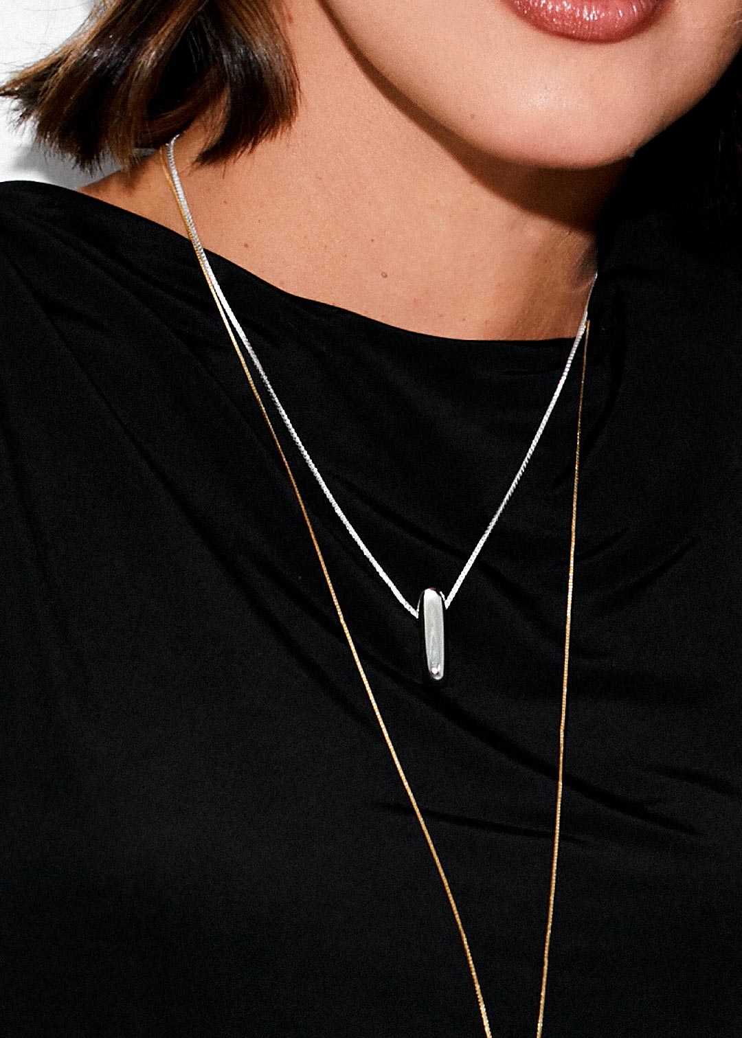 RESILIENT NECKLACE| SILVER PLATED | UNSTOPPABLE COLLECTION | BRAINSTORM JEWELRY
