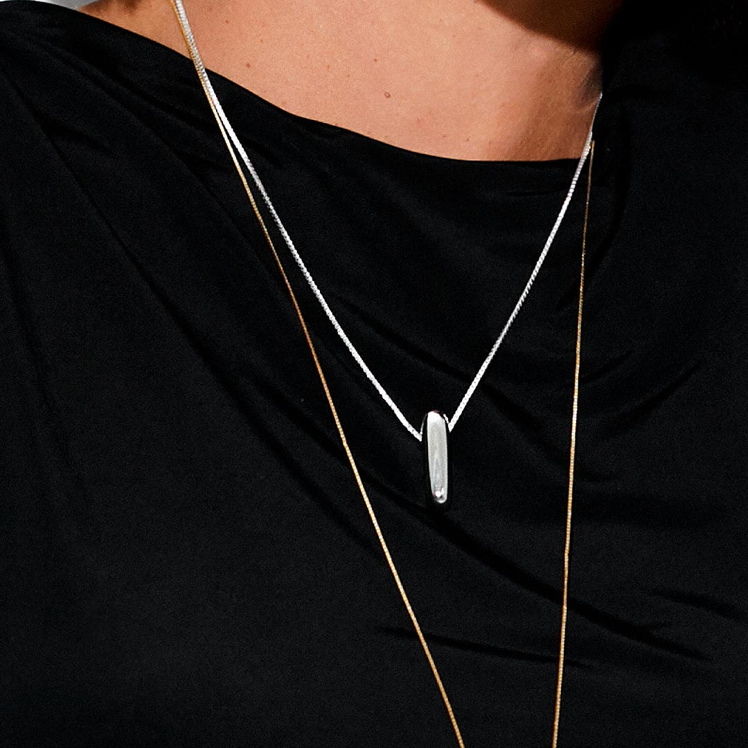 RESILIENT NECKLACE| SILVER PLATED | UNSTOPPABLE COLLECTION | BRAINSTORM JEWELRY