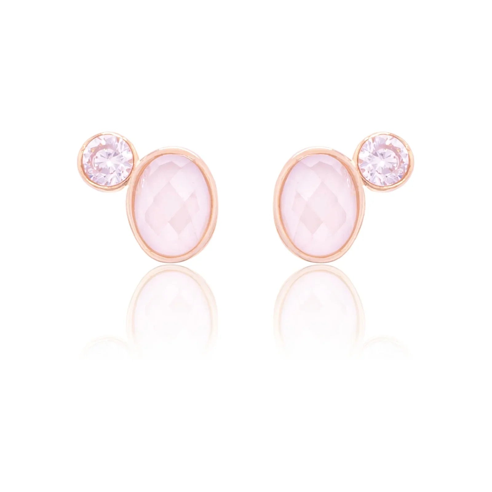 ARAGONITE QUARTZ GLOW EARRING | GOLD PLATED | MINIMALIST | BRAINSTORM JEWELRY - Brainstorm Jewelry