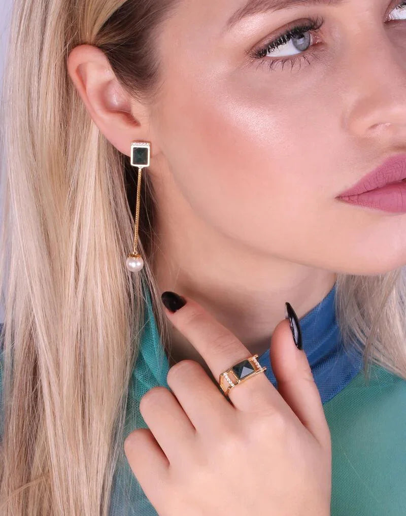 APATITE STELLAR RING | GOLD PLATED | NEW RADIANT RANGE | BRAINSTORM JEWELRY - Brainstorm Jewelry