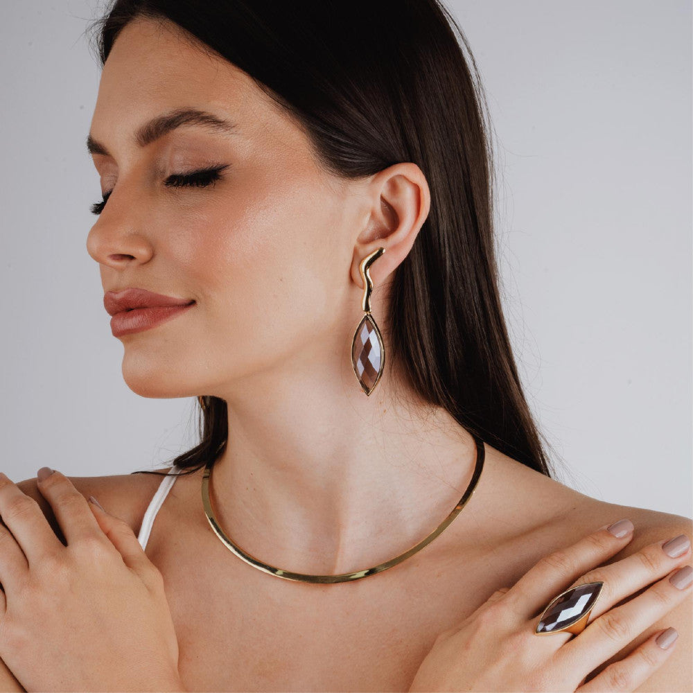 18K GOLD PLATED MONARCH CHOCKER NECKLACE | ROYALTY | BRAINSTORM JEWELRY - Brainstorm Jewelry