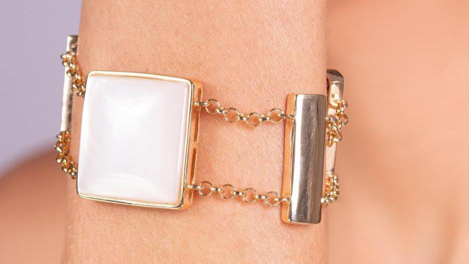 MOTHER OF PEARL - HARLEM BRACELET | GOLD PLATED | NYFW | BRAINSTORM JEWELRY - Brainstorm Jewelry