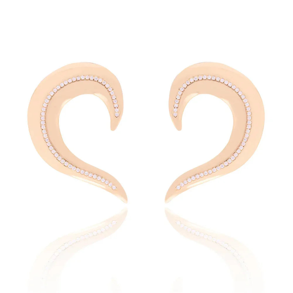 ZIRCONIA STARRY EARRING| GOLD PLATED | SHINE BRIGHT | BRAINSTORM JEWELRY - Brainstorm Jewelry