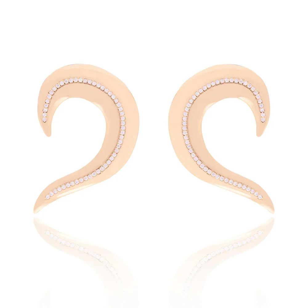 ZIRCONIA STARRY EARRING| GOLD PLATED | SHINE BRIGHT | BRAINSTORM JEWELRY - Brainstorm Jewelry