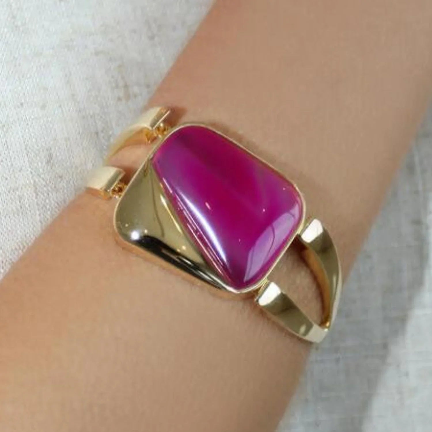 18k gold plated - Natural Brazilian Gemstones Bracelets - Brainstorm Jewelry