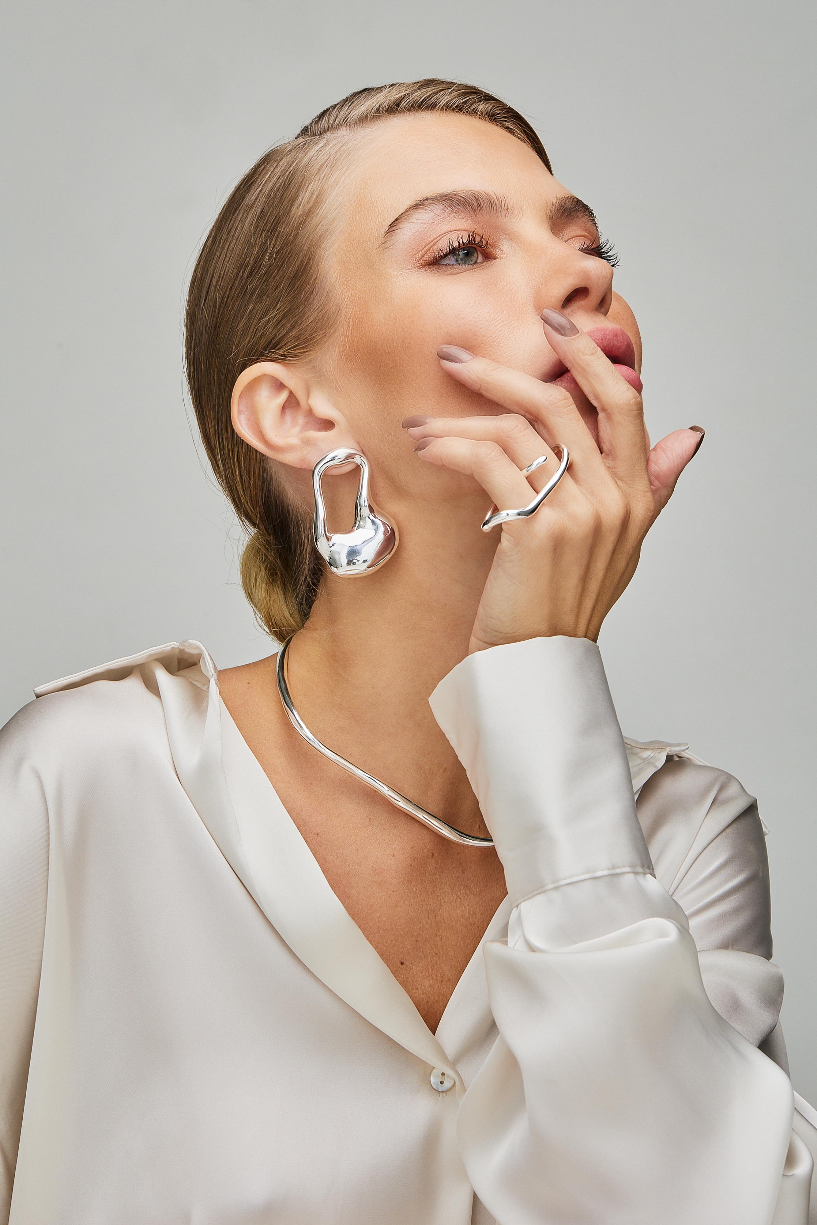 SILVER PLATED EARRINGS