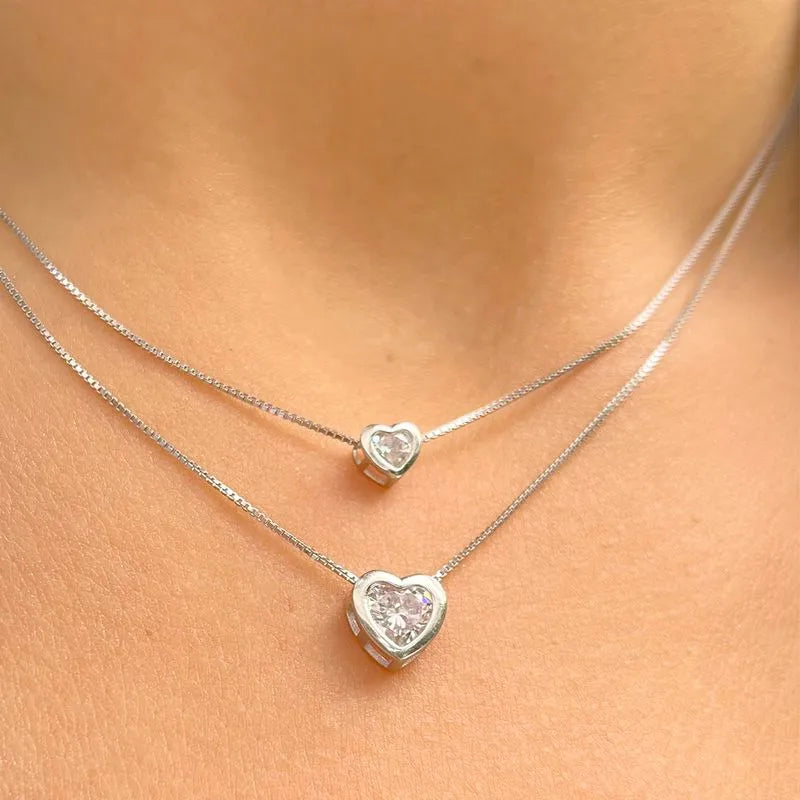 ZIRCONIA SMALL HEART MADISON NECKLACE