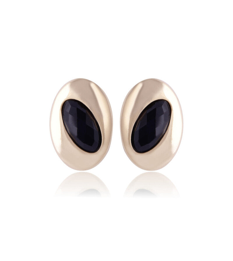 TIMES SQUARE TEMPTATION EARRING - BLACK OBSIDIAN