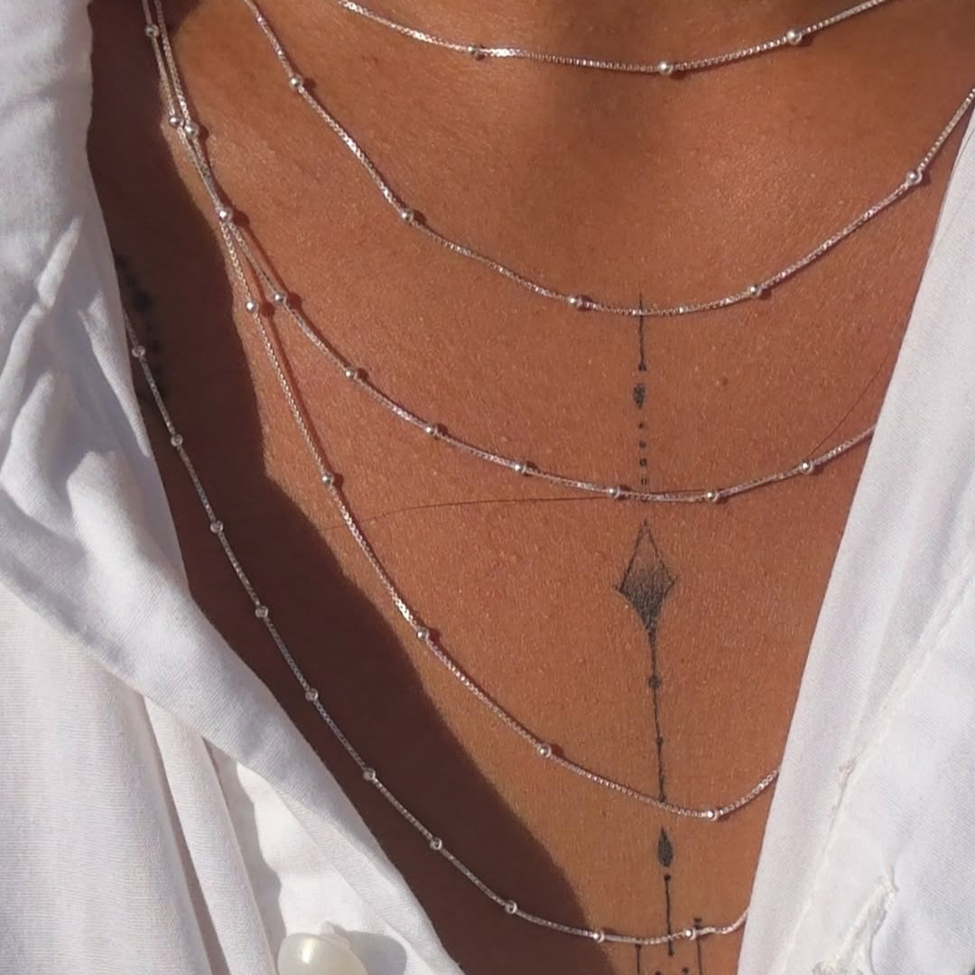 SLATE NECKLACE | SILVER | GLIMMER COLLECTION | BRAINSTORM JEWELRY - Brainstorm Jewelry