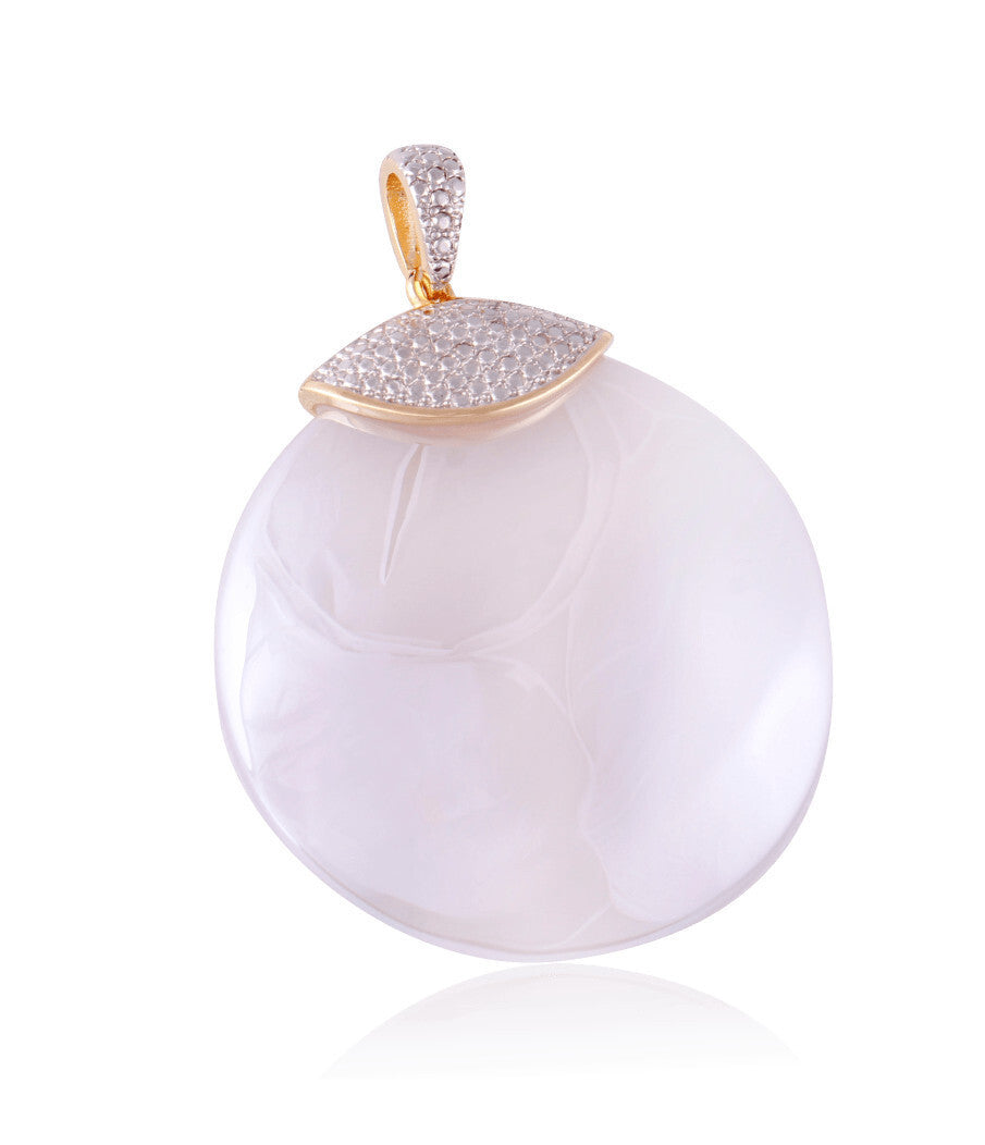 URBAN OASIS PENDANT  - WHITE AGATE STONE