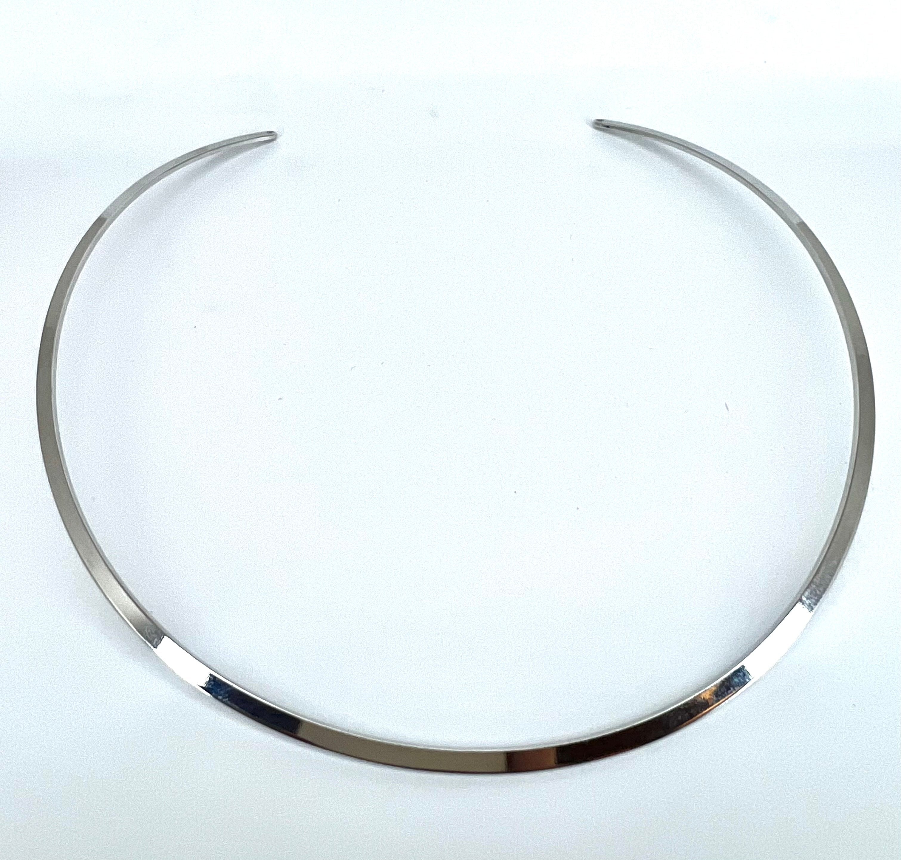 Bow Necklace - Zirconia - White Gold Plated - Choker