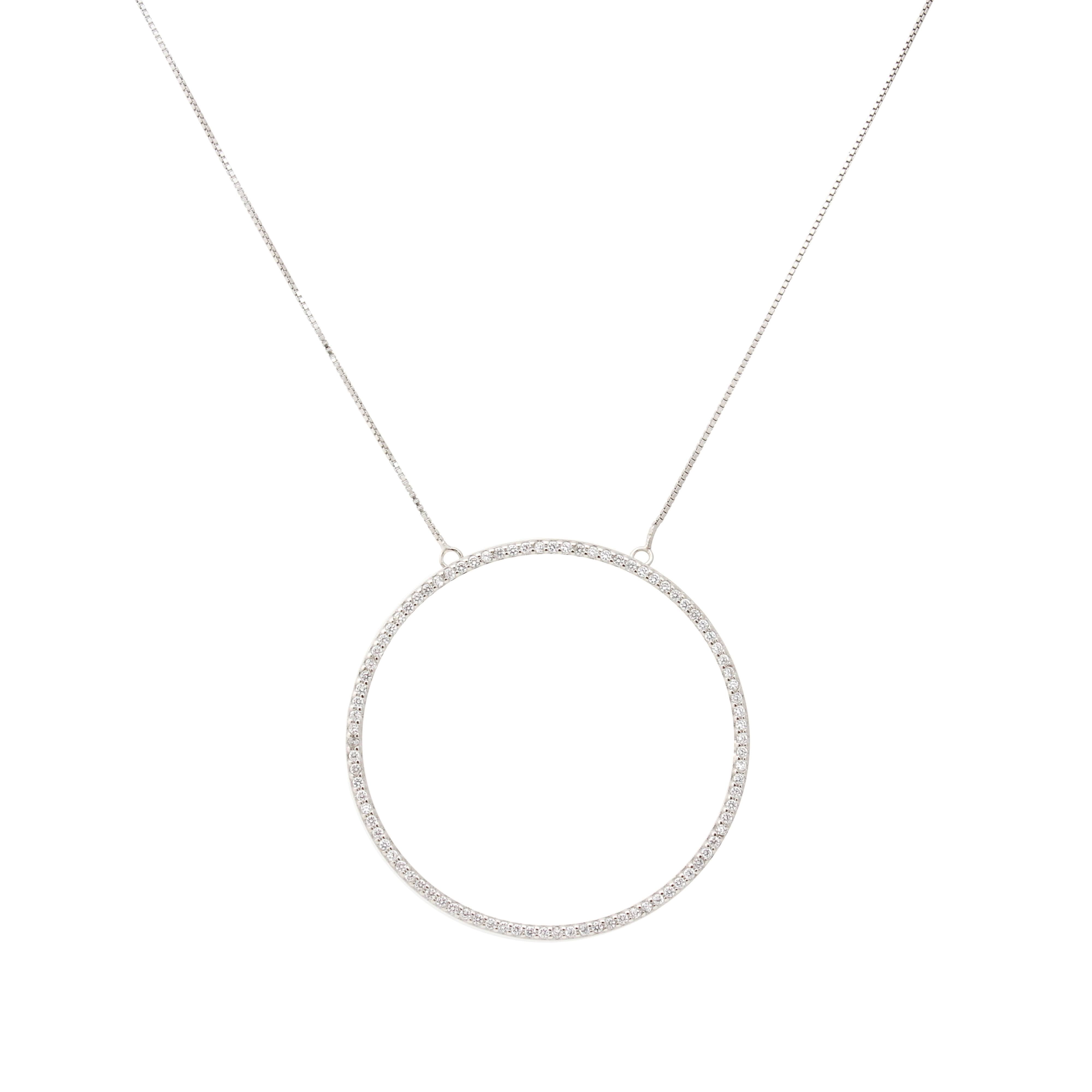 ZIRCONIA CIRCLE SERENA NECKLACE