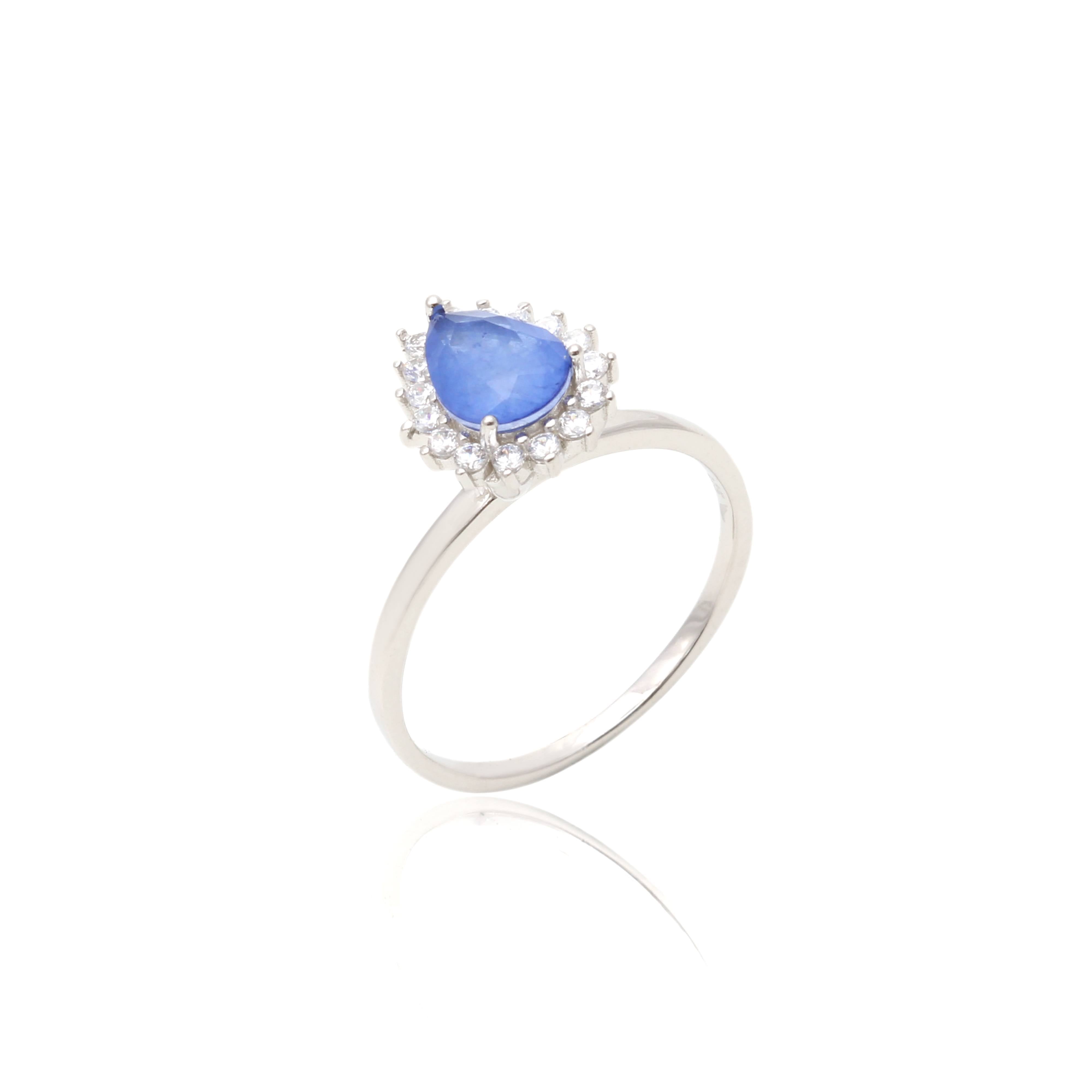 TANZANITE LILY RING