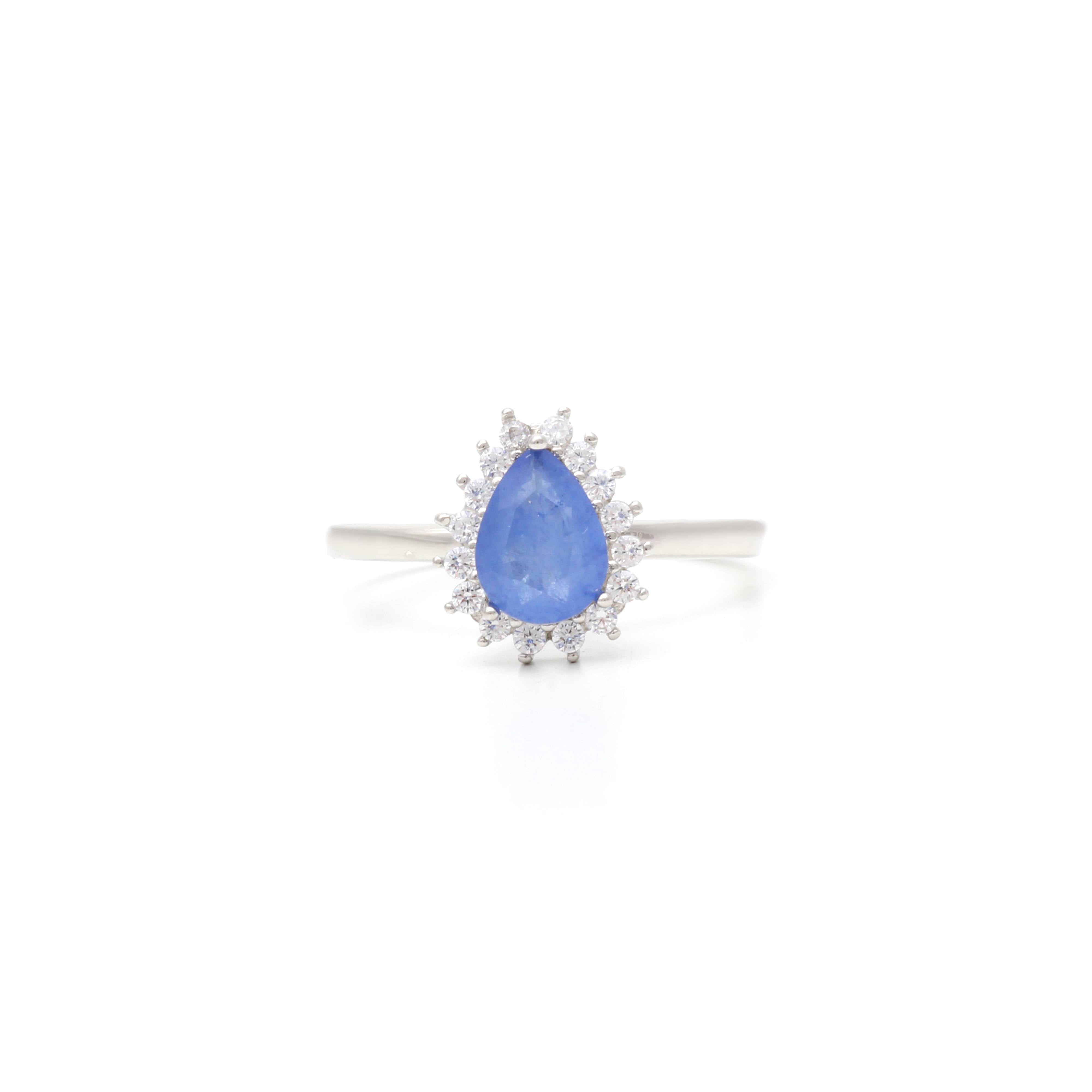 TANZANITE LILY RING