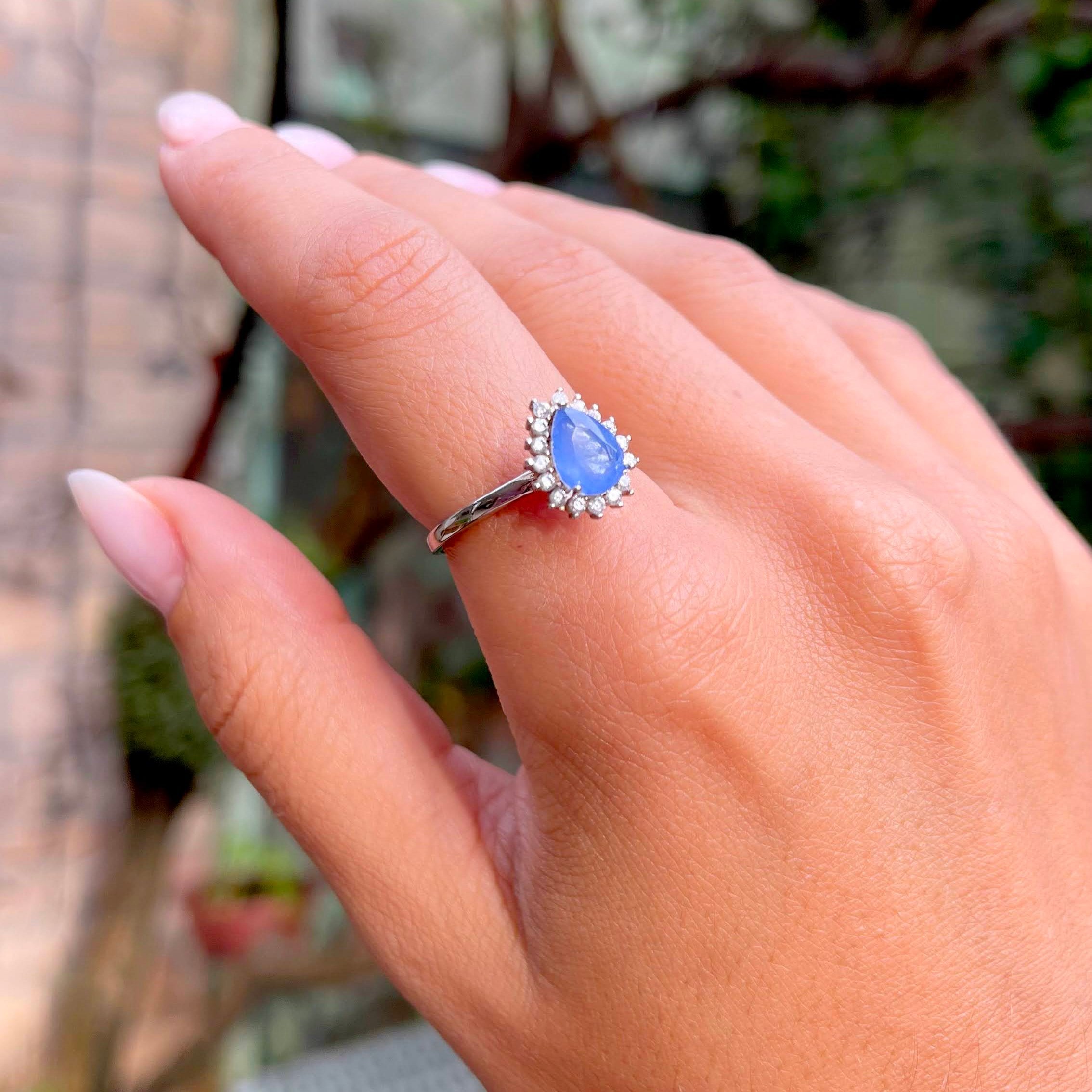 TANZANITE LILY RING