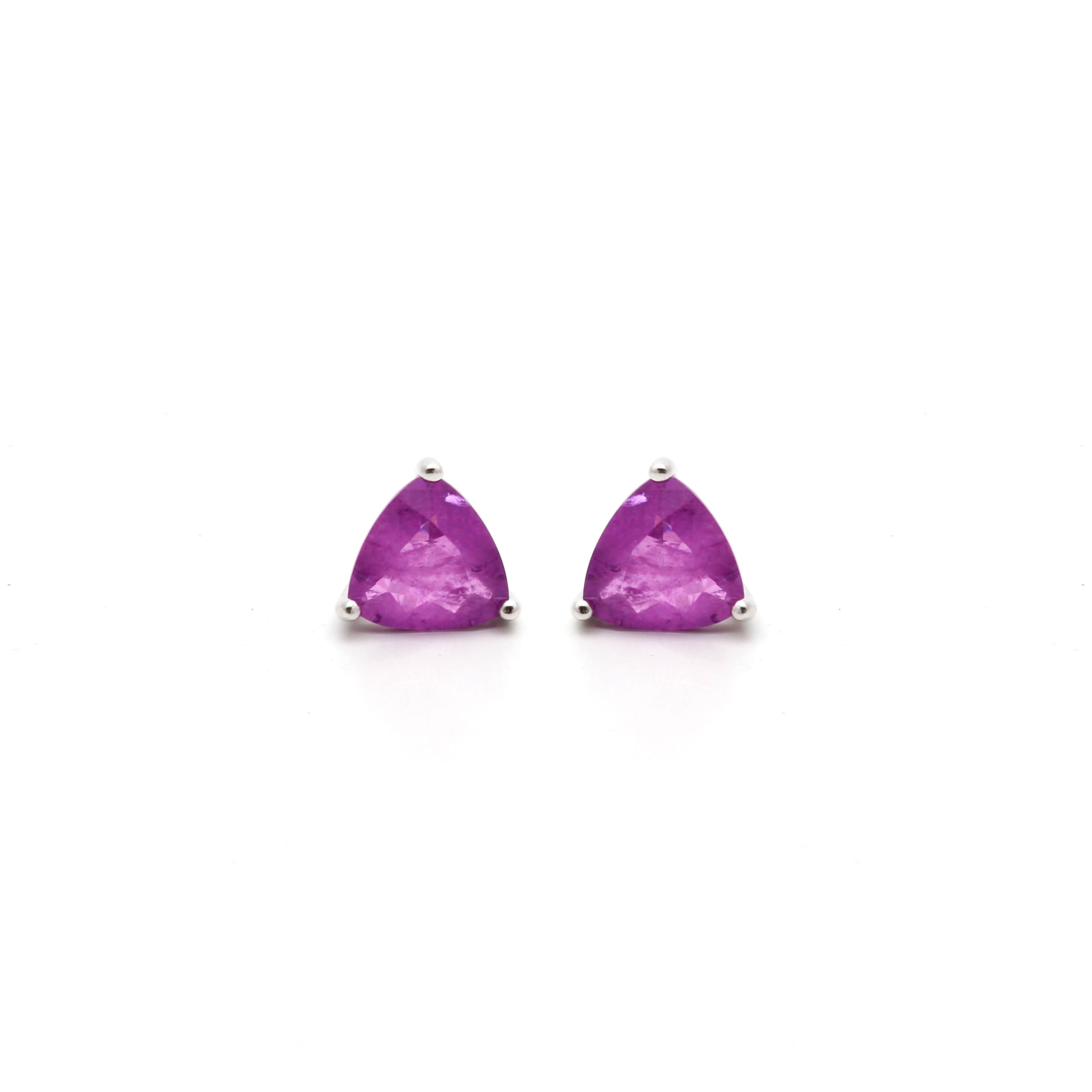 AMETHYST TRIANGLE HELEN EARRING