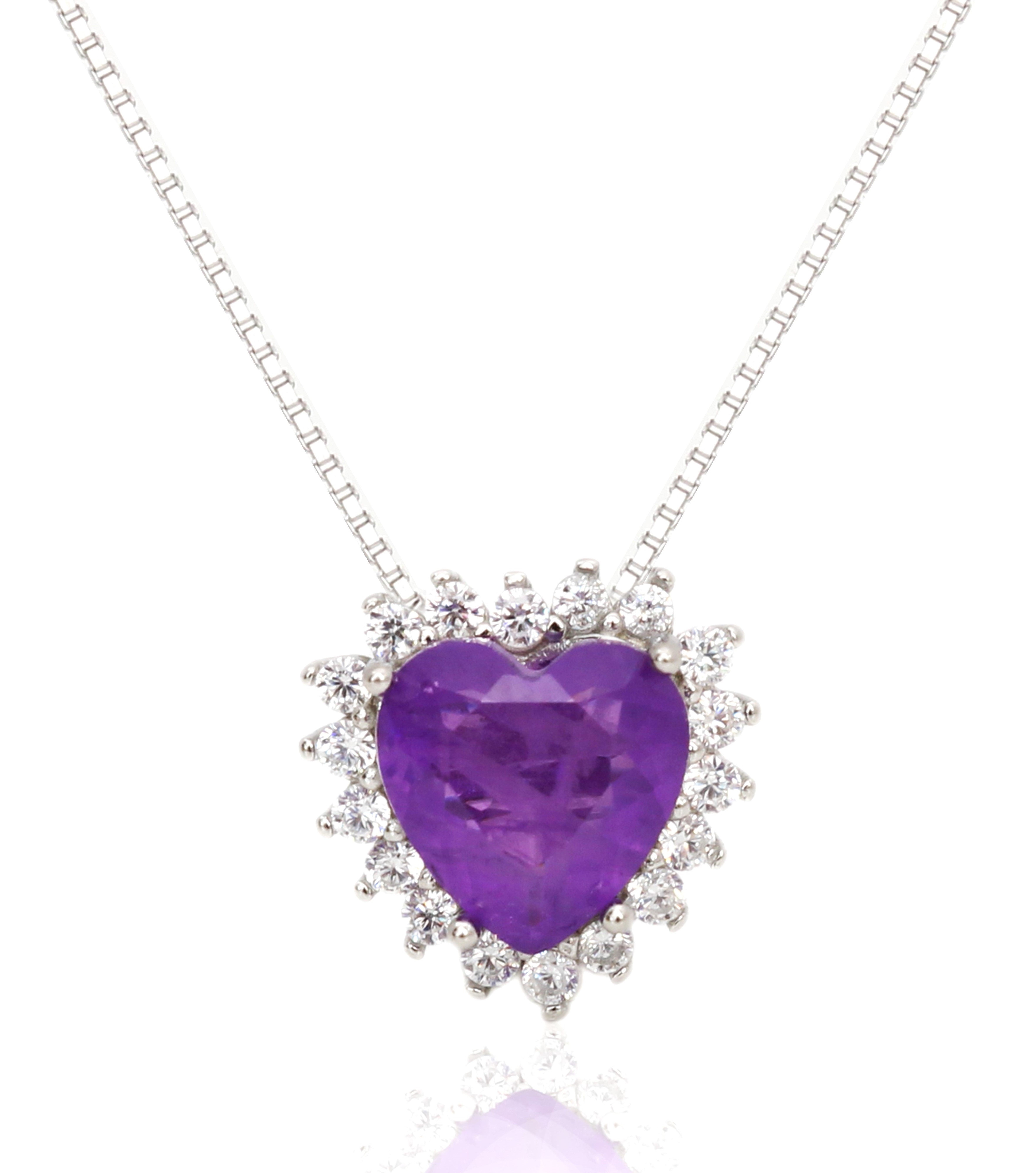 AMETHYST HEART ELIZABETH NECKLACE